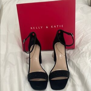 Kelly & Katie Black Women's Heels
